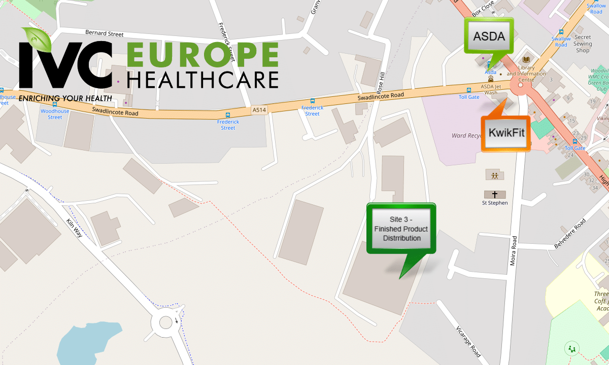 IVC Europe Site 3 Map IVC Europe Site 3 Map